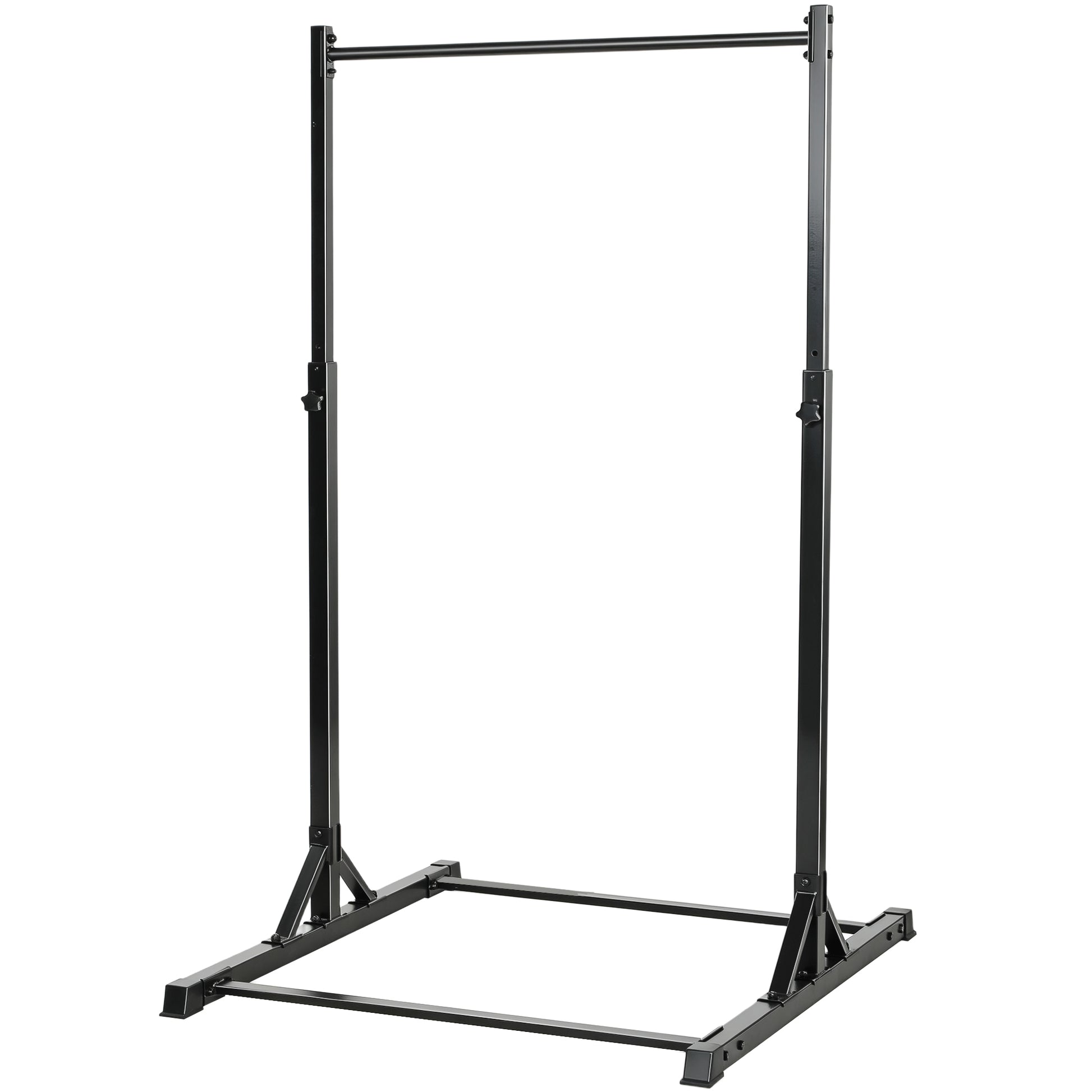 Soozier Portable Pull Up Station, Height Adjustable Pull Up Bar with 8 Levels for Home Gym Strength Training, 440LBS Cap