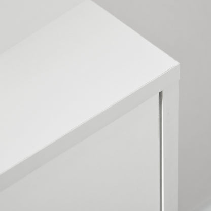 White Dresser for Bedroom with 3 Drawers, Morden Chest of Drawers with Solid Wood Legs and Handles, Storage Organizer fo