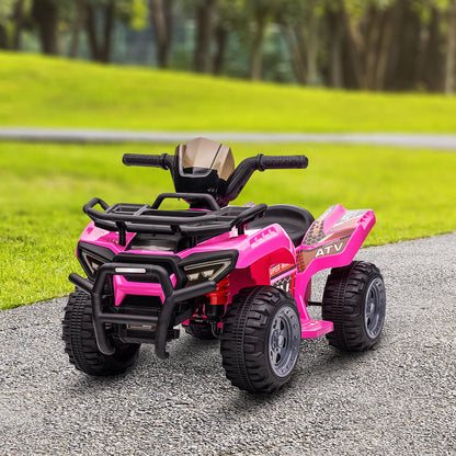 VarietyKart 6V Kids ATV Quad, 4 Wheeler Battery Powered Electric Ride on Car with Music, Forward, for Boys and Girls Age
