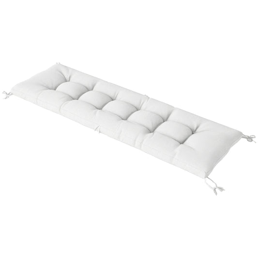 Patio Lounge Chair Cushion, UV50+ Chaise Lounge Chair Cushion with Securing Straps for Patio, 78 x 25.6 inch, Cream Whit