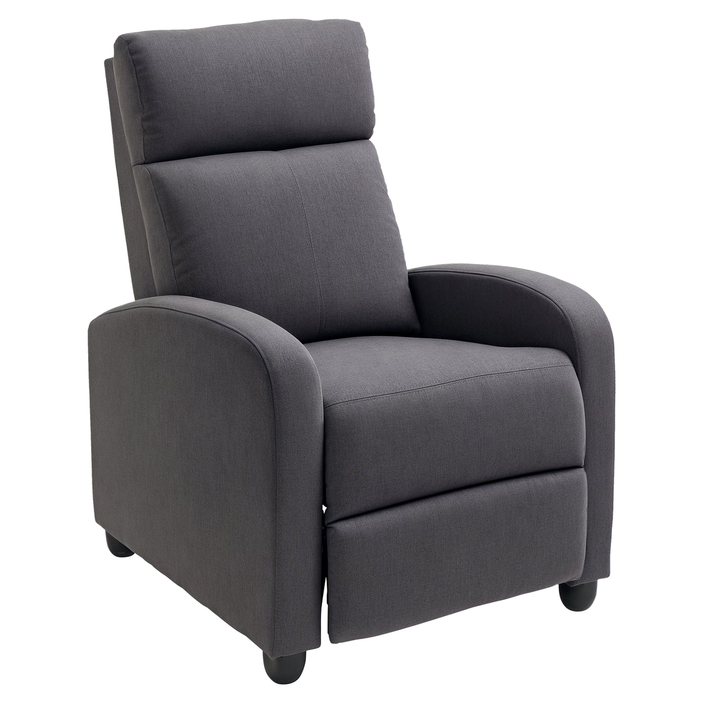Fabric Recliner Sofa Manual Recliner, Home Theater Seating Single Reclining Sofa Chair with Padded Seat for Living Room,
