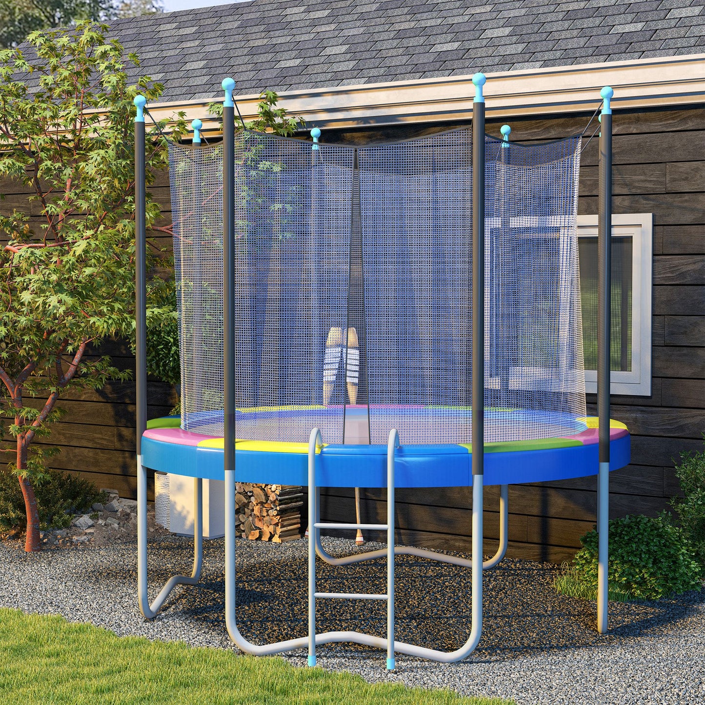 Soozier 14FT Trampoline Spring Cover, Trampoline Pad Replacement, Waterproof and Tear-Resistant, All-Weather Trampoline 