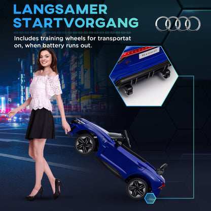VarietyKart 12V Audi RS e-tron GT Licensed Kids Ride on Car, Battery Powered Electric Car with Remote Control, Navy Blue