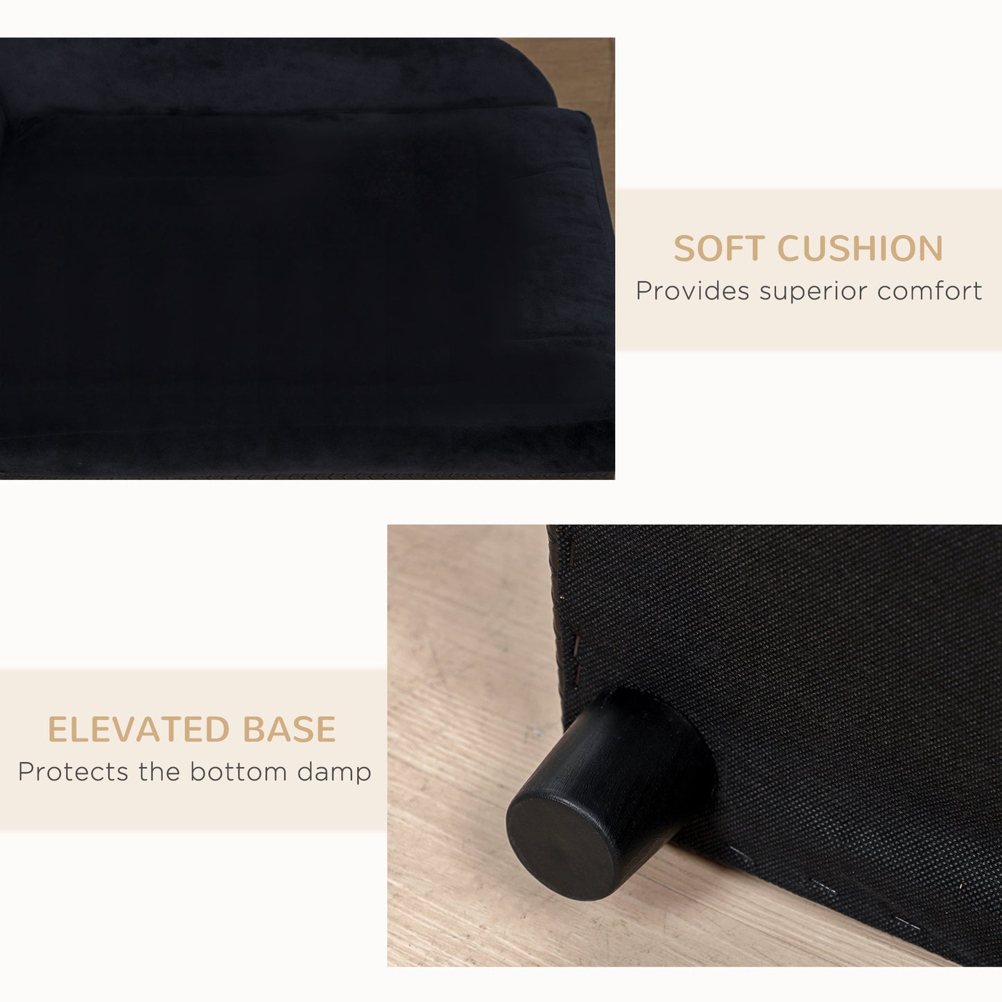 Pet Sofa Dog Couch Chaise Lounge Pet Bed with Storage Function Small Sized Dog Various Cat Sponge Cushioned Bed Lounge, 