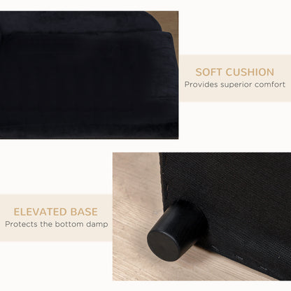 Pet Sofa Dog Couch Chaise Lounge Pet Bed with Storage Function Small Sized Dog Various Cat Sponge Cushioned Bed Lounge, 