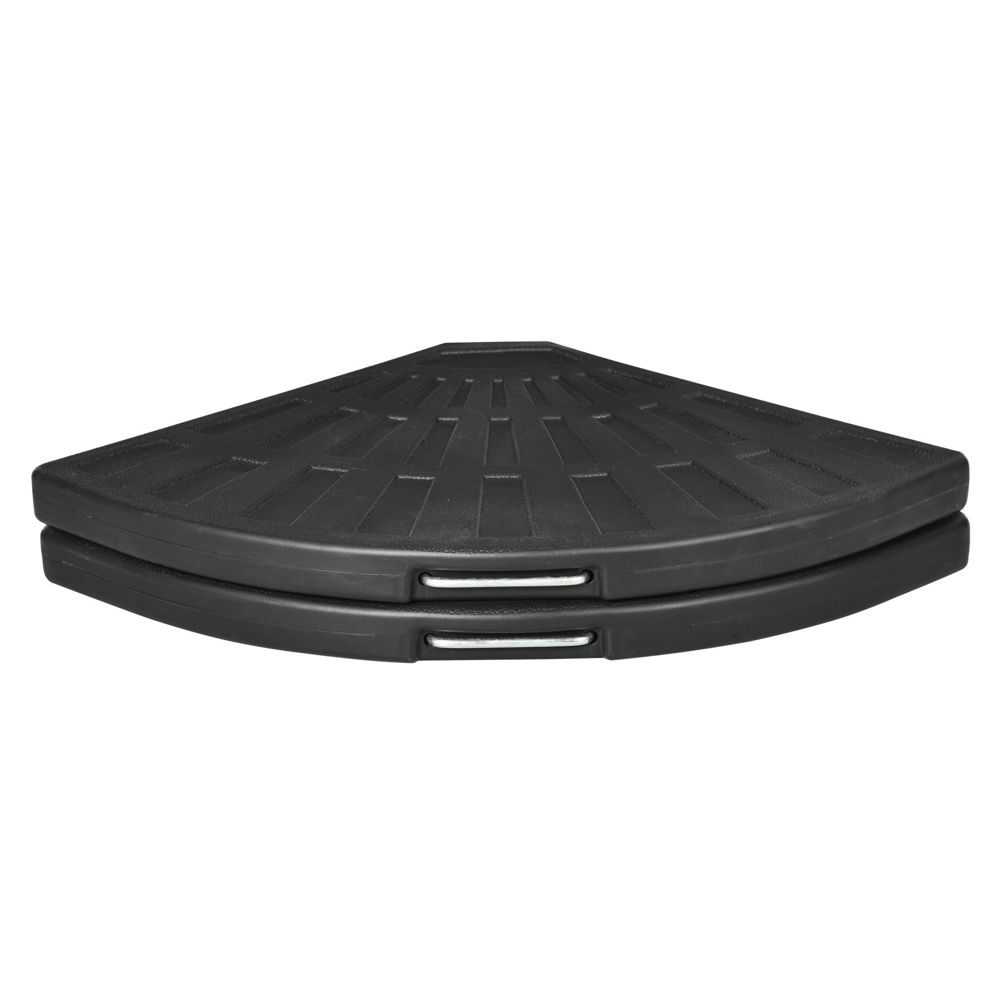 2-Piece Umbrella Weights for Cantilever Parasols with Handles, Heavy Duty Parasol Base Weights for Cross Base, Black