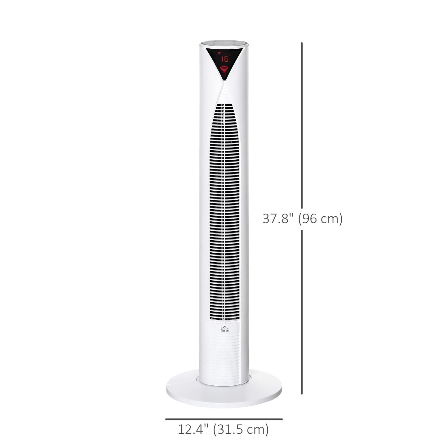 Freestanding Tower Fan Cooling for Home Bedroom with 3 Speed, 12h Timer, Oscillating, LED Sensor Panel, Remote Controlle