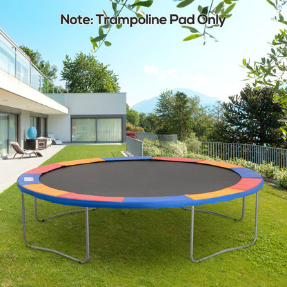 12ft Trampoline Pad, Trampoline Replacement Safety Pad Mat Spring Cover, Water-Resistant, UV-Resistant, Tear-Resistant E