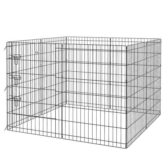 36inch Foldable Metal Exercise Pet Playpen Yard Dog Puppy Kennel Cage 8 Panel