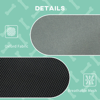 Elevated Dog Bed with Canopy and Carry Bag - Grey - Image 4