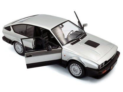 1984 Alfa Romeo GTV6 Silver Metallic 1/18 Diecast Model Car by Solido