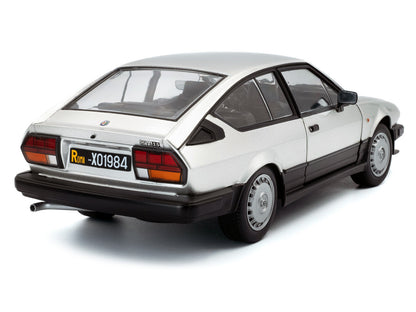 1984 Alfa Romeo GTV6 Silver Metallic 1/18 Diecast Model Car by Solido