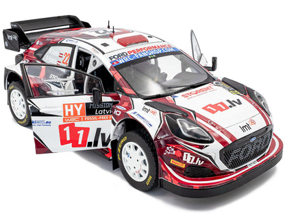 Ford Puma Rally1 #22 Martins Sesks - Renars Francis "Rally Latvia" (2024) "Competition" Series 1/18 Diecast Model Car by Solido