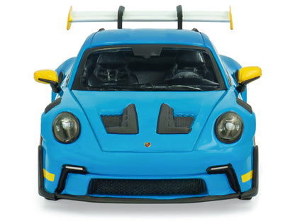 2023 Porsche 911 (992) GT3 RS "Tribute to 24 Hours of Daytona 2003" Riviera Blue with Yellow Stripes 1/43 Diecast Model Car by Solido