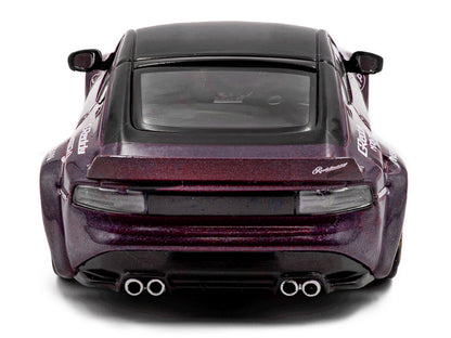 2022 Nissan Pandem Fairlady Z RHD (Right Hand Drive) Purple Metallic with Black Top 1/43 Diecast Model Car by Solido