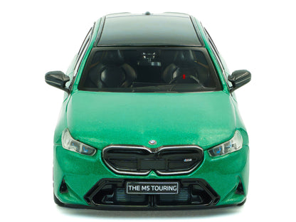 2024 BMW M5 Touring Isle Of Man Green Metallic with Black Top 1/43 Diecast Model Car by Solido
