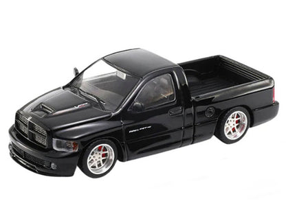 2003 Dodge Ram SRT-10 Pickup Truck Black 1/64 Diecast Model Car by Shoom64 Models