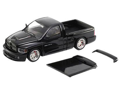 2003 Dodge Ram SRT-10 Pickup Truck Black 1/64 Diecast Model Car by Shoom64 Models