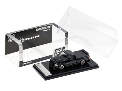 2003 Dodge Ram SRT-10 Pickup Truck Black 1/64 Diecast Model Car by Shoom64 Models