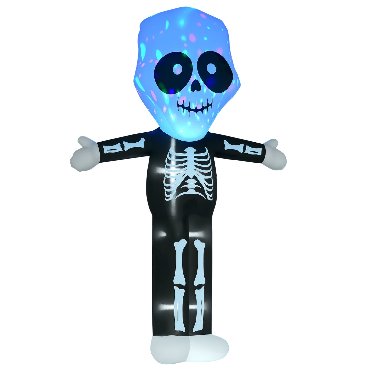 10ft Halloween Inflatable Skeleton Ghost Decoration, LED Lighted for Home Indoor Outdoor Garden Lawn Decoration Party Pr