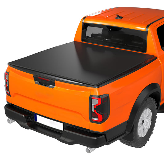 5'9" Soft Tri-Fold Truck Bed Tonneau Cover for 5.8 ft Bed, Truck Bed Cover with Seal Strip, Black