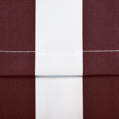 9' x 8' Outdoor Sunshade Canopy Awning Cover, Retractable Awning Fabric Replacement, UV Protection, Red and White