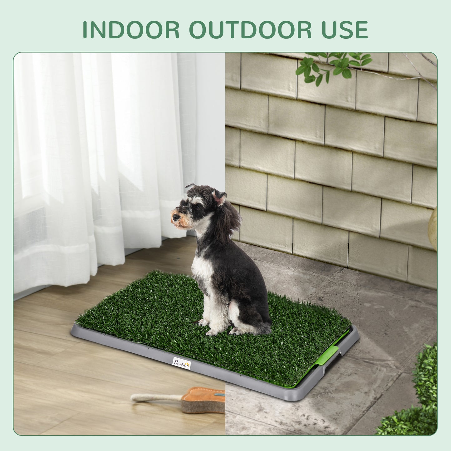 Artificial Grass Pee Pad for Dogs Potty Training, 26" x 16", 2 Packs, Green
