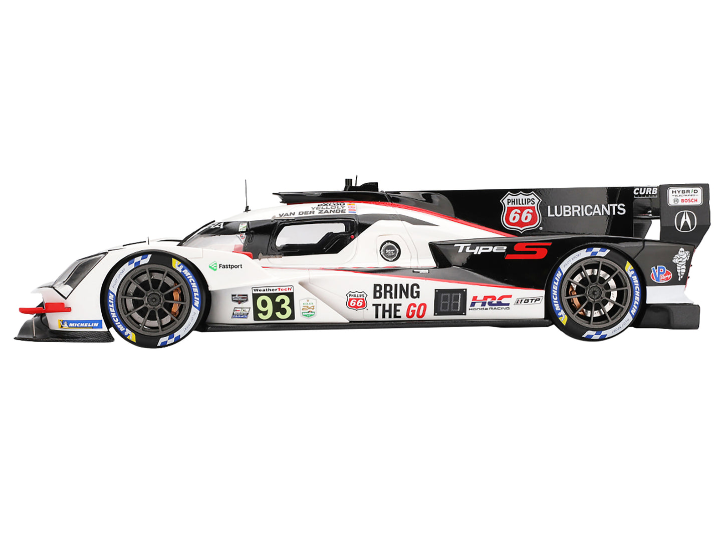 Acura ARX-06 GTP #93 Kakunoshin Ohta - Alex Palou - Renger van der Zande - Nick Yelloly "Acura Meyer Shank Racing with Curb-Agajanian" "24 Hours of Daytona" (2025) 1/18 Model Car by Top Speed