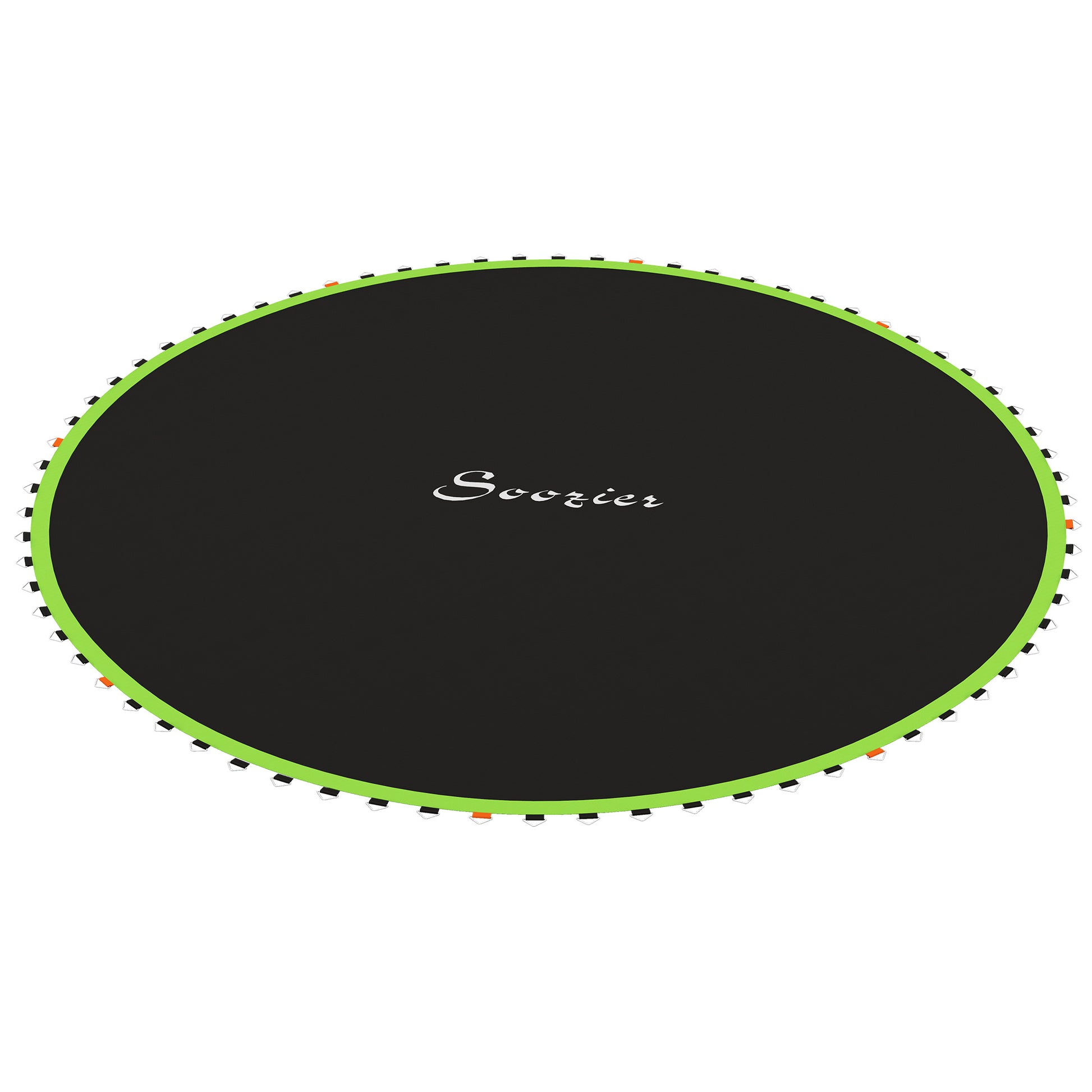 Soozier Trampoline Replacement Mat, Fits 14' Trampoline w/ 80 V-Hooks & 5.5" Springs (Spring & Frame not Included), Gree