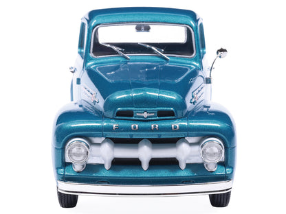 1952 Ford F1 Pickup Truck Blue Metallic 1/24 Diecast Model by IXO Models