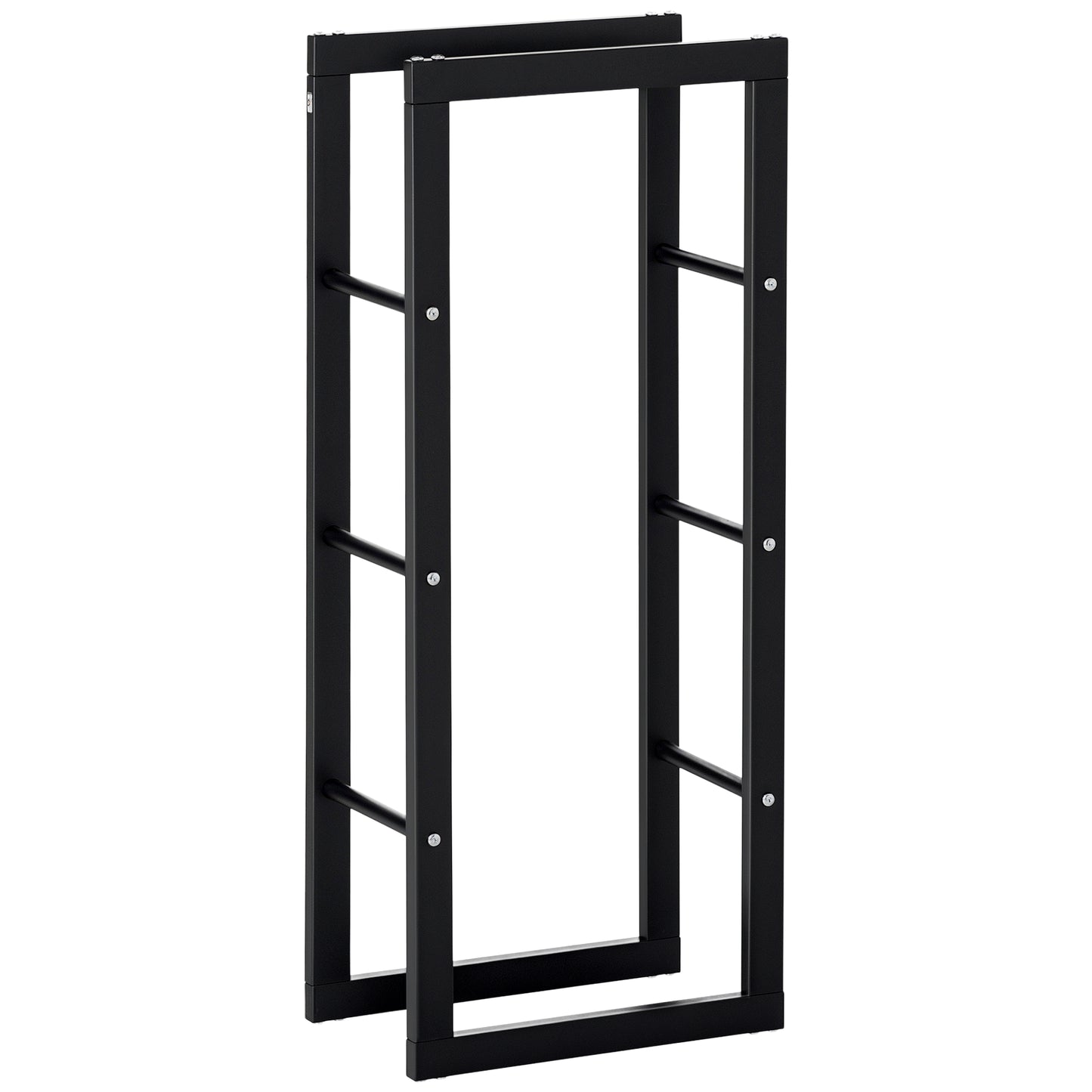 15.7" x 9.8" x 39.4" Firewood Rack Outdoor, Log Holder Fireplace Storage Rack with Handles and 220 lbs. Weight Capacity,