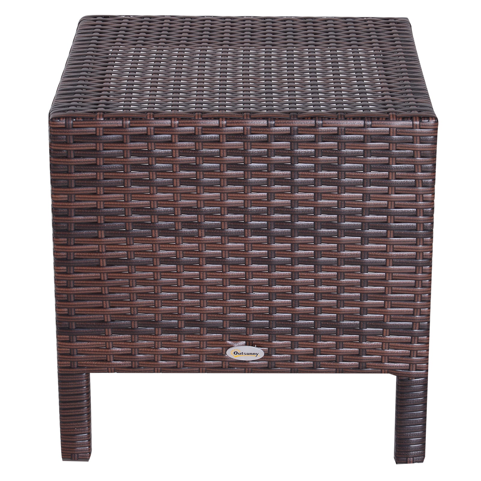 Set of 3 Wicker Nesting Tables Patio Rattan Snack End Side Tables Hand Woven All Weather Garden Outdoor Home Furniture B