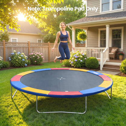 Soozier Trampoline Pad, 14FT Replacement Trampoline Safety Pad Mat Spring Cover, Water-Resistant, UV-Resistant, Tear-Res