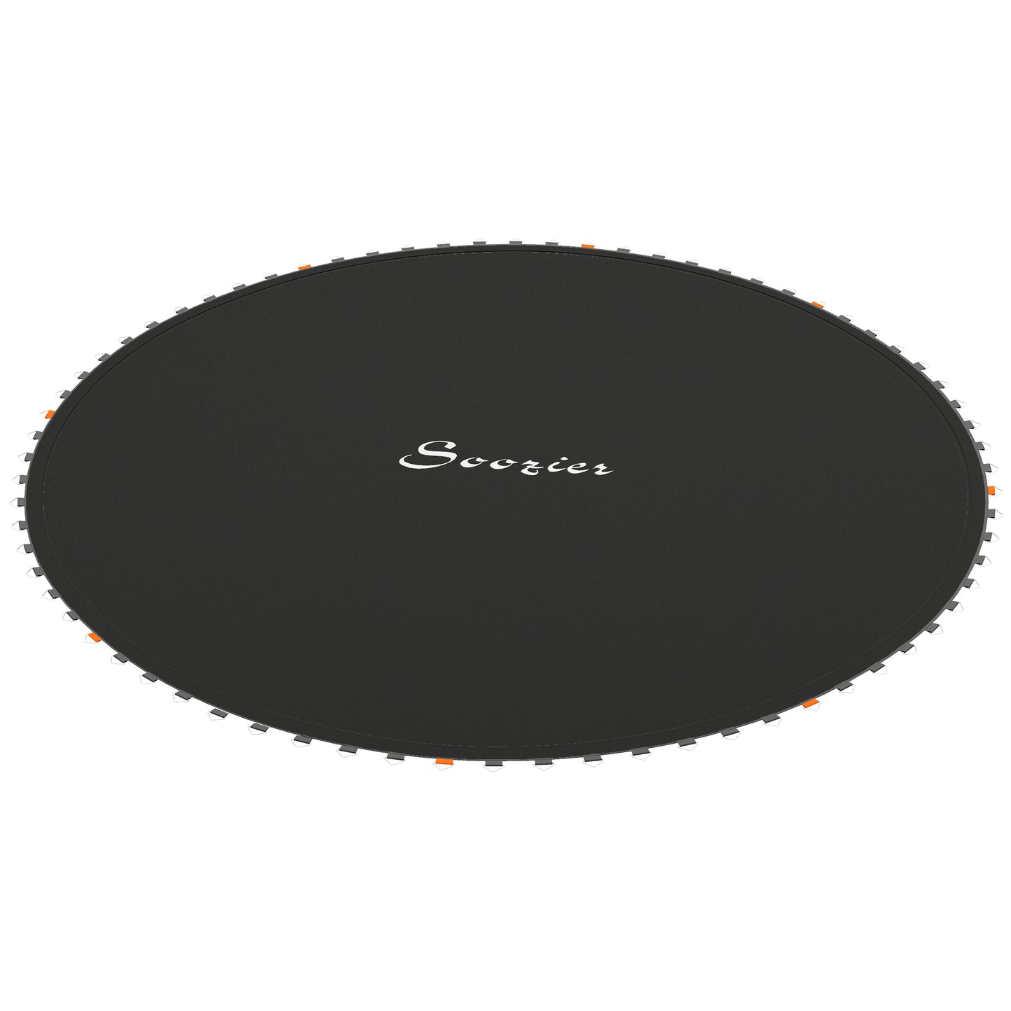 Soozier Trampoline Replacement Mat, Fits 14' Trampoline w/ 80 V-Hooks & 5.5" Springs (Spring & Frame not Included), Blac
