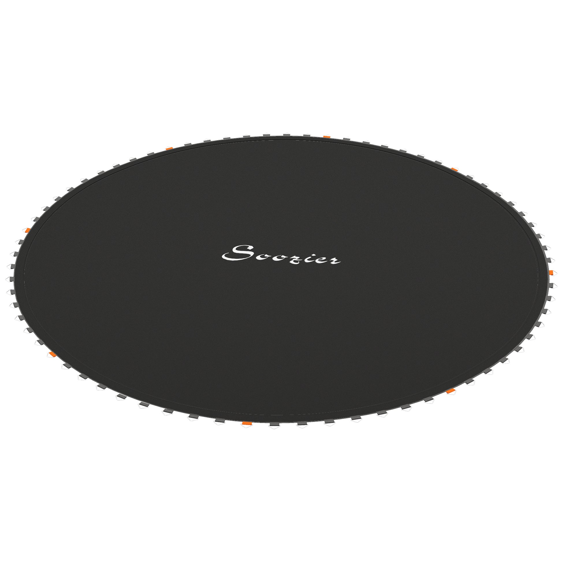 Soozier Trampoline Replacement Mat, Fits 14' Trampoline w/ 80 V-Hooks & 5.5" Springs (Spring & Frame not Included), Blac