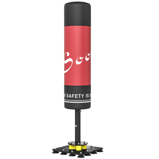 Soozier Freestanding Punching Bag for Adults, 53" Heavy Duty Boxing Bag with 12 Suction Cups, Boxing Equipment with Stan