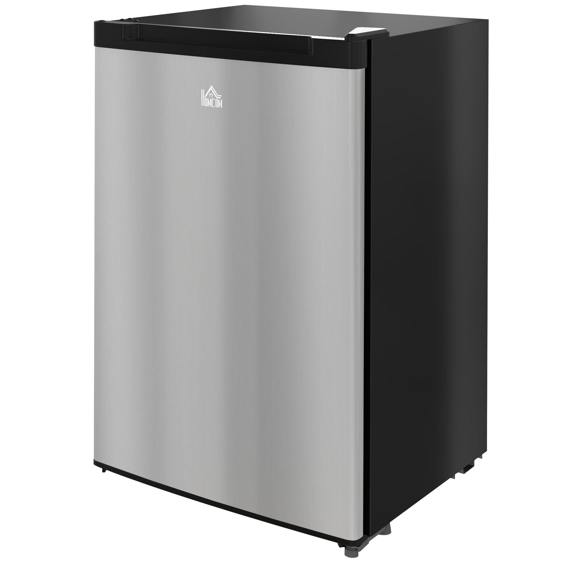 Upright Freezer, 3 Cu.Ft Mini Freezer with Reversible Single Door, Adjustable Thermostat for Home, Dorm, Silver