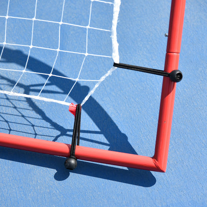Soozier Pitch Back 5 Angles Adjustable Rebounder Net Goal Pitching and Throwing Practice Partner, Baseball/Soccer/Footba