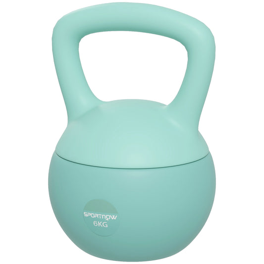 Soozier 13 lb Soft Kettlebell, Sand Filled Weight w/ Grip Handle, Kettlebell Weight for Full Body Workout, Green