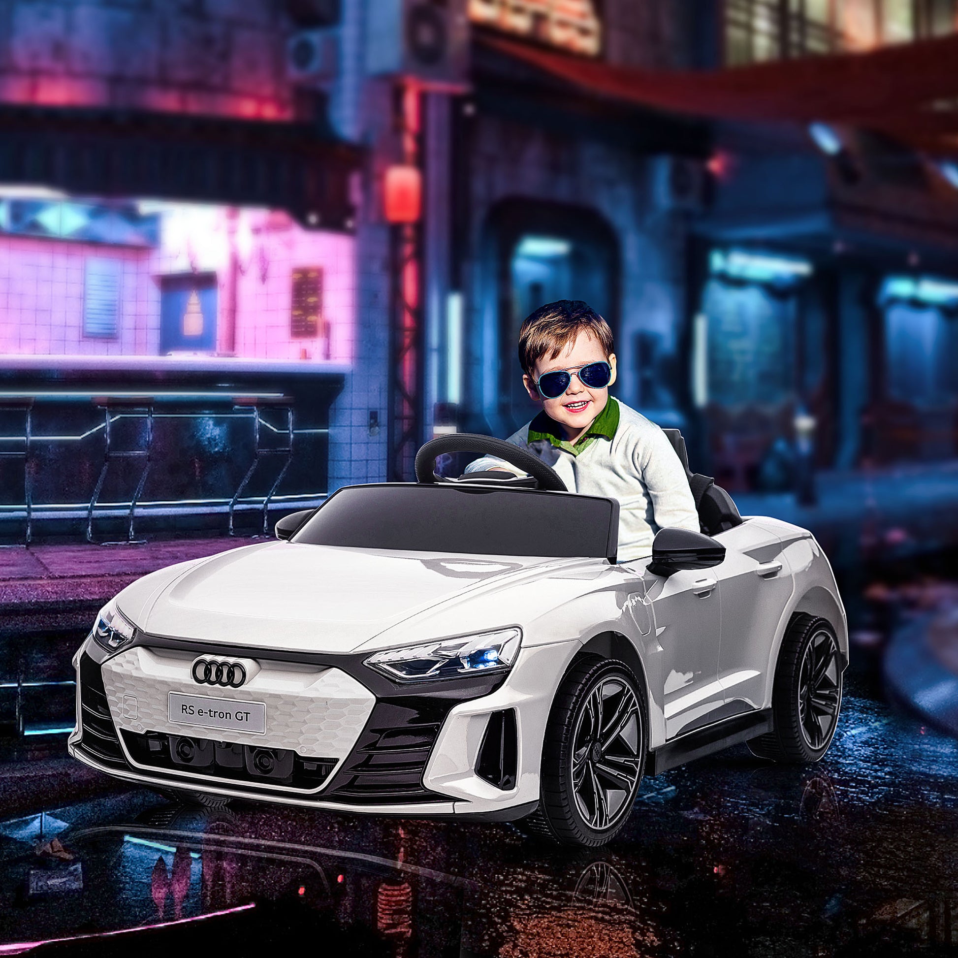 VarietyKart Ride-On Toy On Car with Remote Control, 12V 3.1 MPH Electric Ride for Kids w/ Suspension System, Horn Honkin