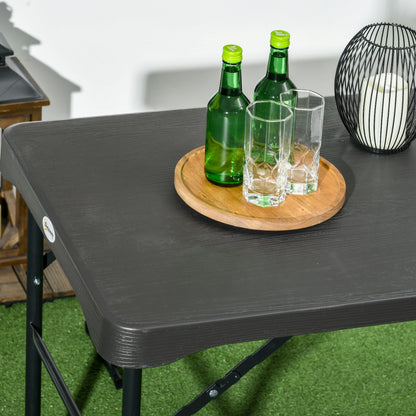 Folding Picnic Table with 2 Benches, 3-Piece Portable Outdoor Picnic Table Bench Set for 4, Patio Dining Table Set with 