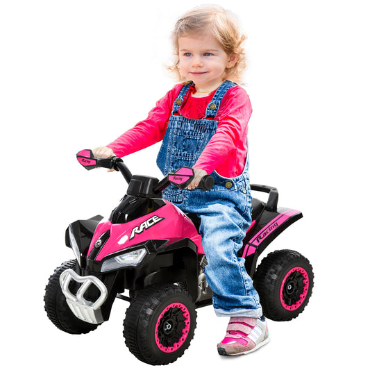 VarietyKart No Power 4 Wheels Ride on Toy for Kids, Foot To Floor Slider Toddler Ride-on Car with Music, Lightening, for
