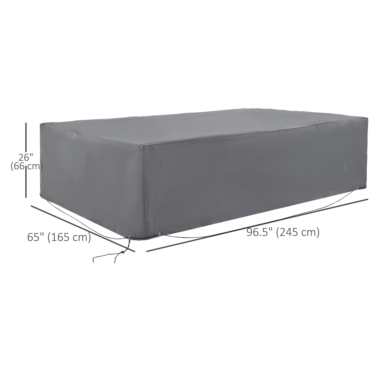 Patio Furniture Covers, Waterproof, Windproof and Anti-UV 300D Oxford Fabric Large Outdoor Furniture Cover for Outdoor S