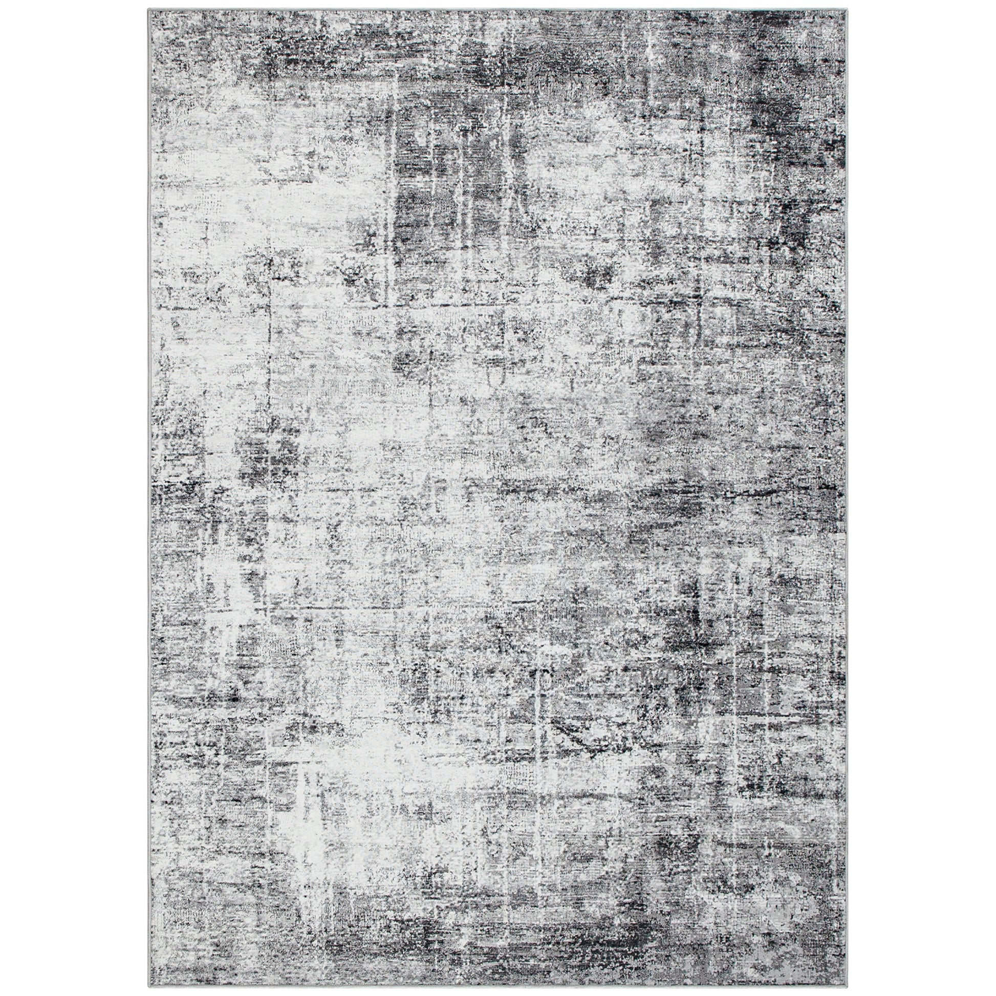 Area Rug for Living Room 8x10, Modern Abstract Machine Washable Rug, Non-Slip Carpet for Bedroom, Dining Room, Grey