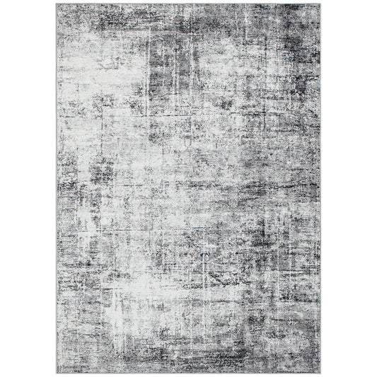 Area Rug for Living Room 8x10, Modern Abstract Machine Washable Rug, Non-Slip Carpet for Bedroom, Dining Room, Grey