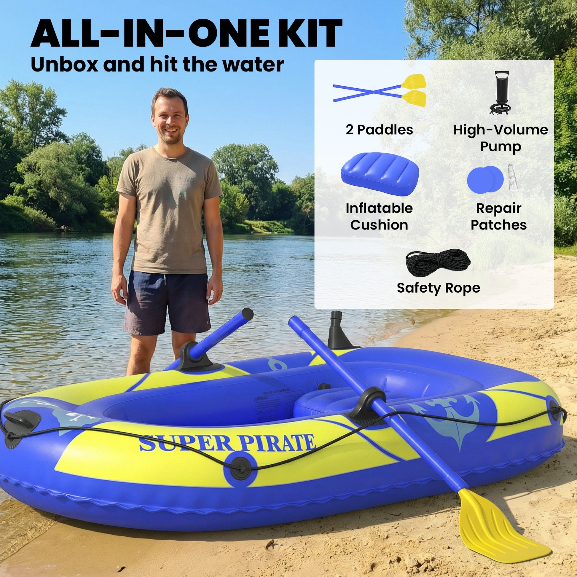 1-2 Person Inflatable Kayak