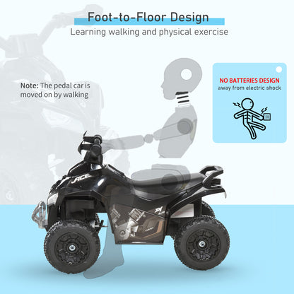 VarietyKart No Power Baby Ride on Toy for Toddler, Kids Ride on Car Foot to Floor Sliding 4 Wheels  with Music, Lighteni
