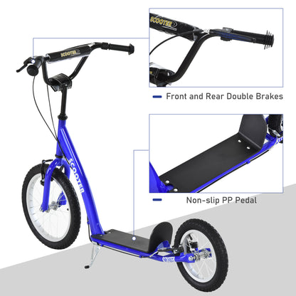 VarietyKart Kids Scooter with Adjustable Handlebar, Youth Kick Scooter with Dual Brakes, Inflatable Wheels, for Age 5+, 