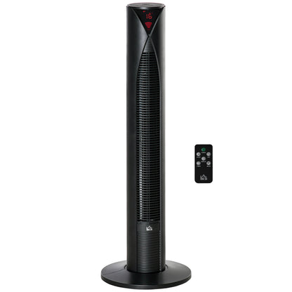 Freestanding Tower Fan Cooling for Home Bedroom with 3 Speed, 12h Timer, Oscillating, LED Sensor Panel, Remote Controlle
