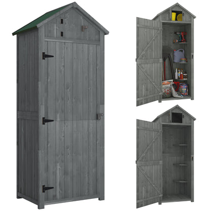 30" x 21" x 71" Garden Storage Shed, Sheds & Outdoor Storage Outdoor Workshop Yard Tool Utility Storage House Water-resi